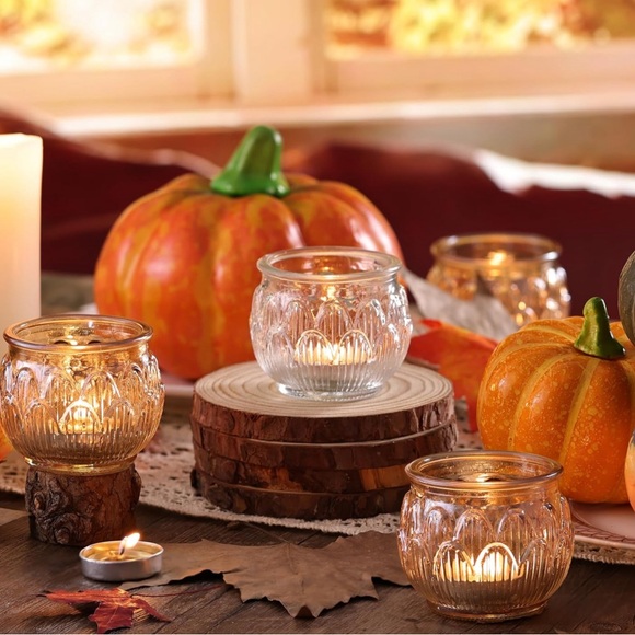 NEW 24PCS Set of Gold Votive Candle Holders, Lotus Tealight Candle Holders - Picture 2 of 5